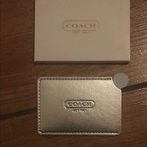Silver coach mirror